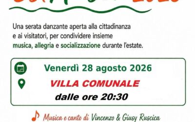 EstAuser 2026: Una serata di musica e socializzazione alla Villa Comunale di Noto