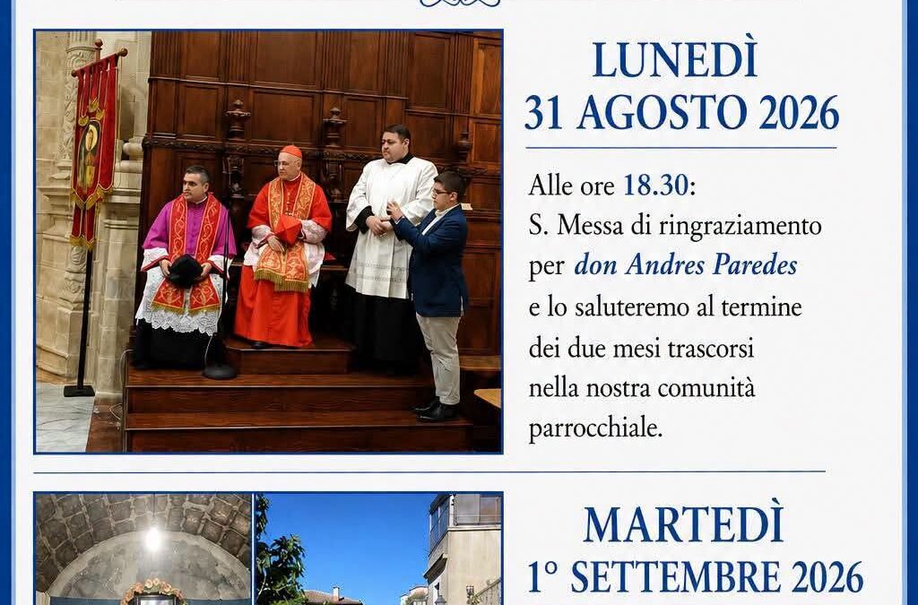 Saluto a don Andres Paredes e Festa della Madonna delle Lacrime: due giorni di fede a Palazzolo Acreide