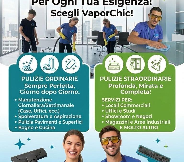 VaporChic di Fabrizio Presti | Pulizia eccellente per ogni spazio a Siracusa e non solo
