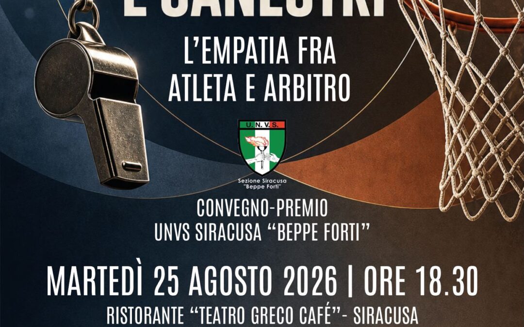 “Tra fischi e canestri”: a Siracusa un dialogo sull’empatia tra atleti e arbitri