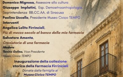 Canicattini Bagni accoglie la collezione storica della Farmacia Firrincieli al Museo TEMPO