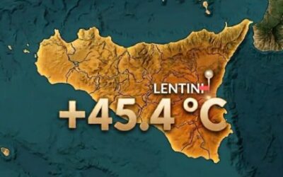 Caldo record in Sicilia: 45 gradi a Siracusa e Lentini