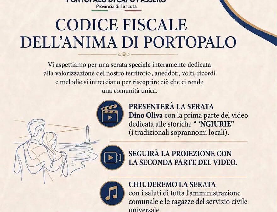 Portopalo si racconta: una serata dedicata alle radici e alla comunità