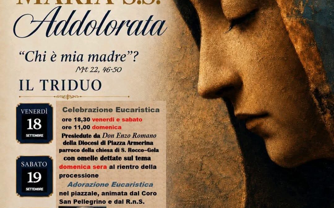 Maria SS Addolorata a Grottasanta | Triduo – 3ª sagra del dolce e del salato