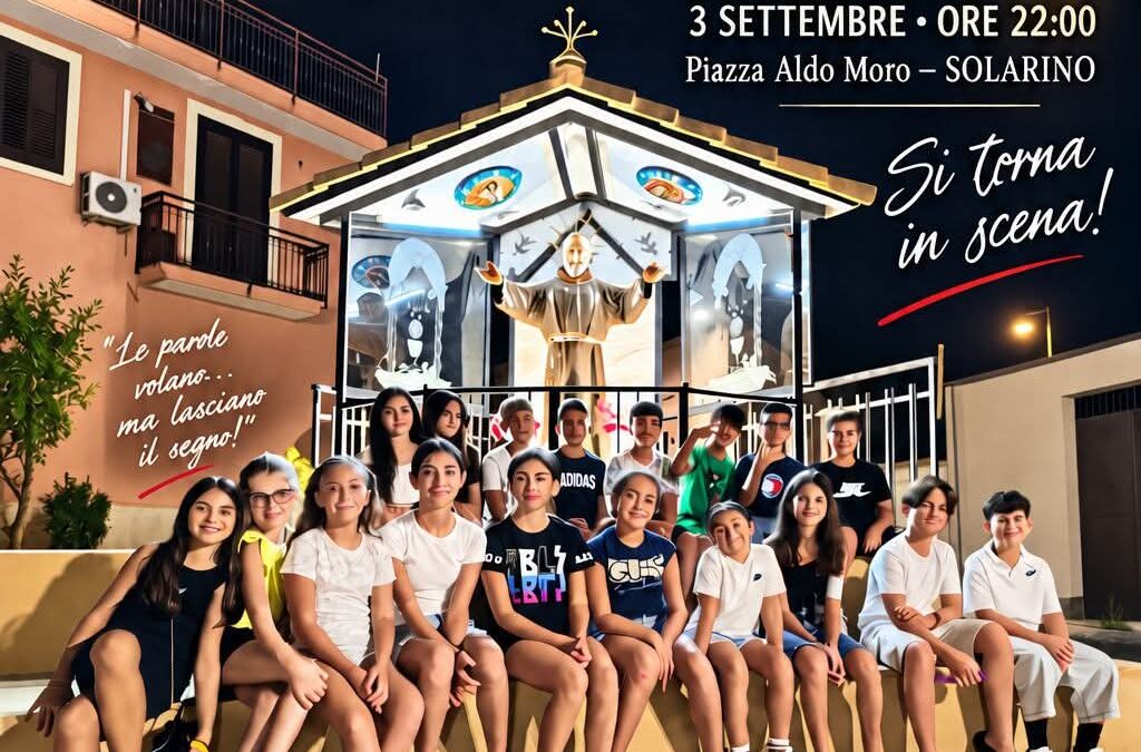 ​”XI Comandamento: Nun sparrari”: a Solarino il teatro in dialetto dei giovani per San Pio