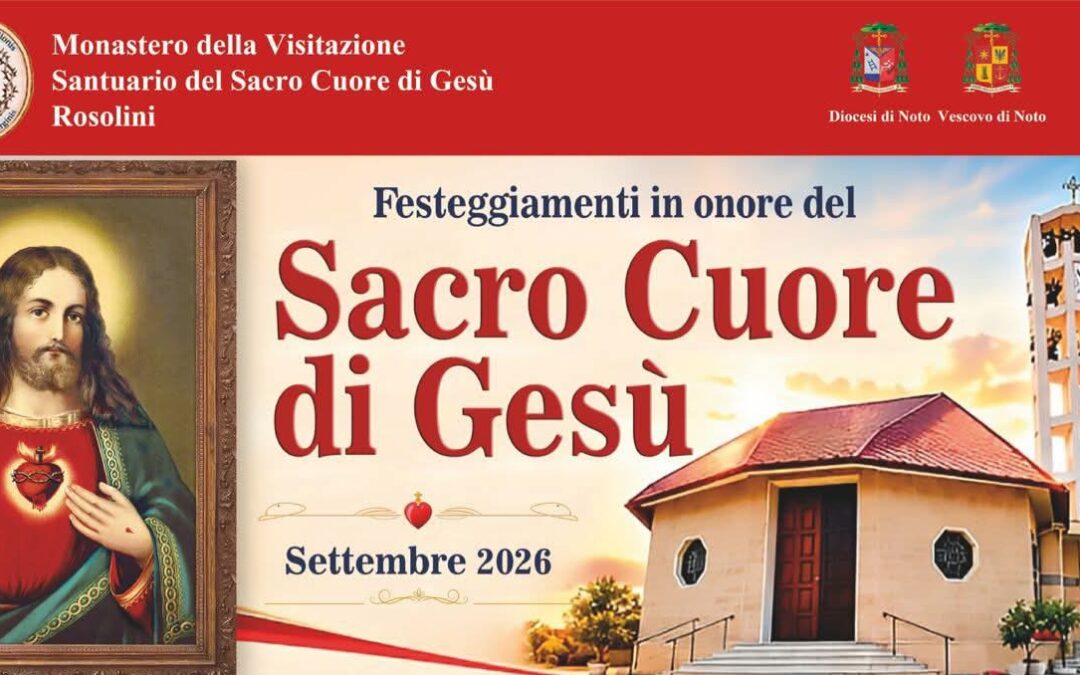 Rosolini si prepara ai festeggiamenti per il Sacro Cuore di Gesù: il programma di settembre 2026