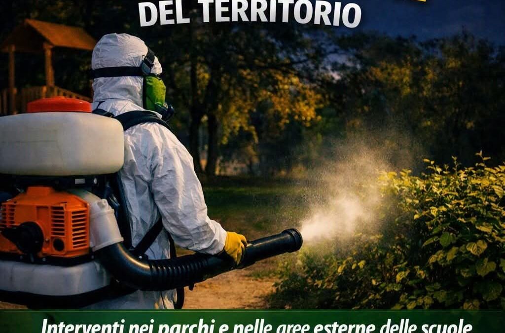 Priolo Gargallo, al via la disinfestazione del territorio: interventi nei parchi e nelle scuole