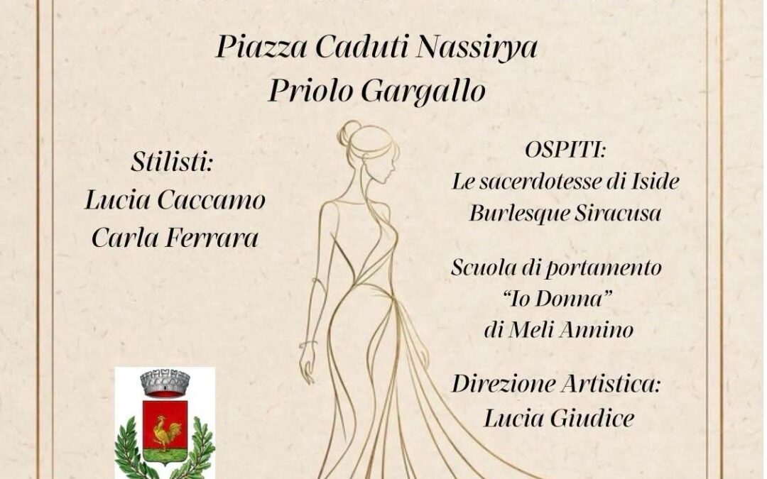 Donna/Moda/Arte: una serata dedicata allo stile e all’eleganza a Priolo Gargallo
