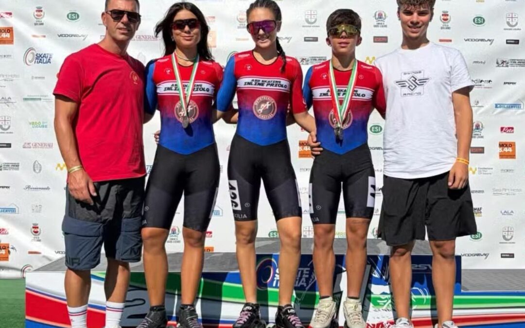 Pattinaggio, due argenti e un bronzo: Priolo protagonista ai Campionati Italiani