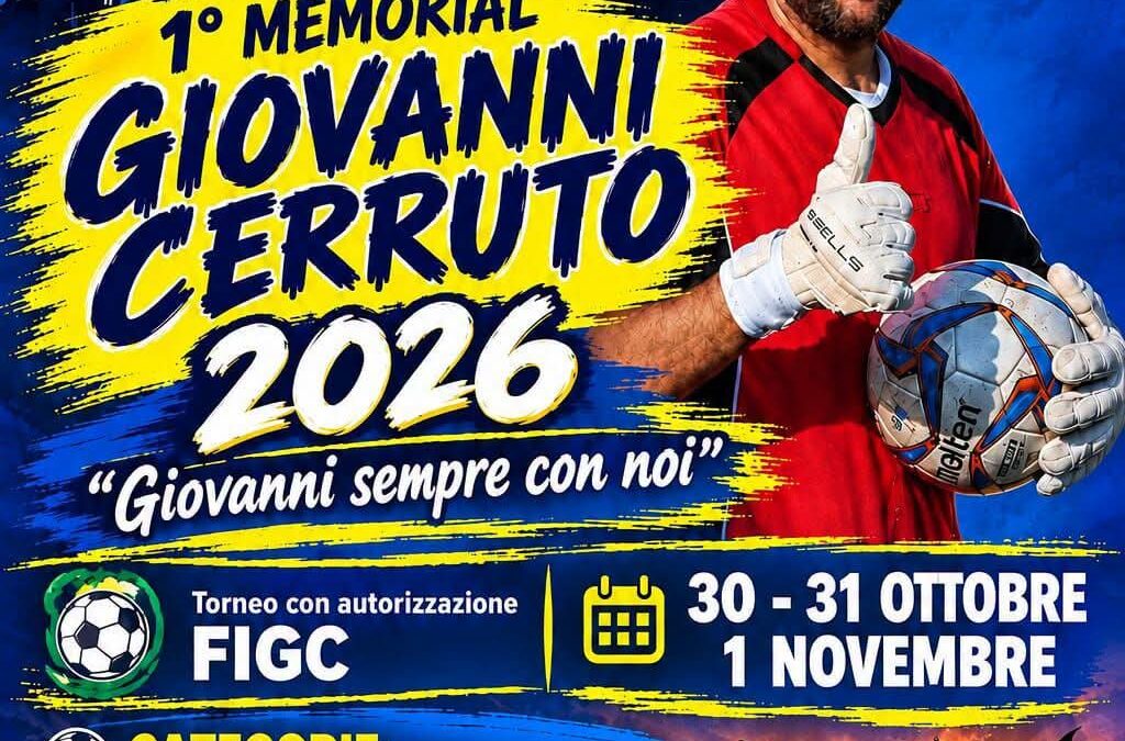 Torneo di Halloween 2026: al via il 1° Memorial Giovanni Cerruto a Siracusa