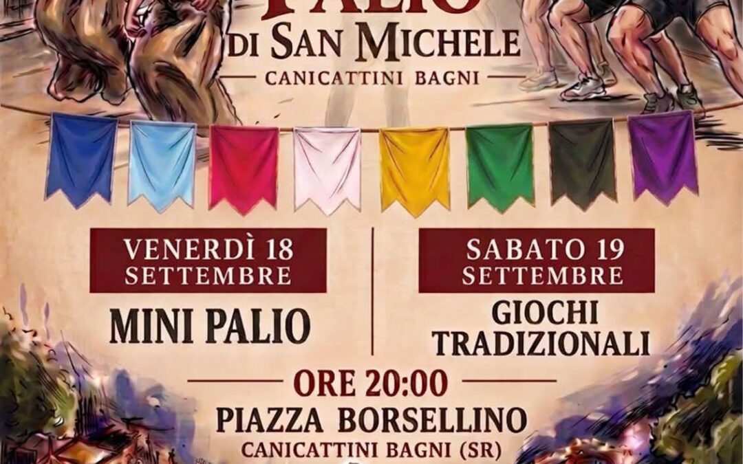 Canicattini Bagni festeggia la 39ª edizione del Palio di San Michele: al via il Mini Palio e i Giochi Tradizionali