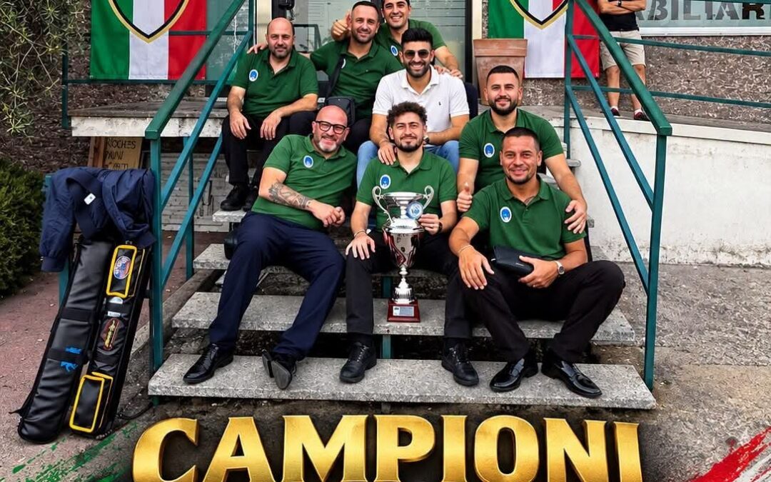 Priolo Gargallo sul tetto d’Italia: il Billiards Club conquista il titolo nazionale