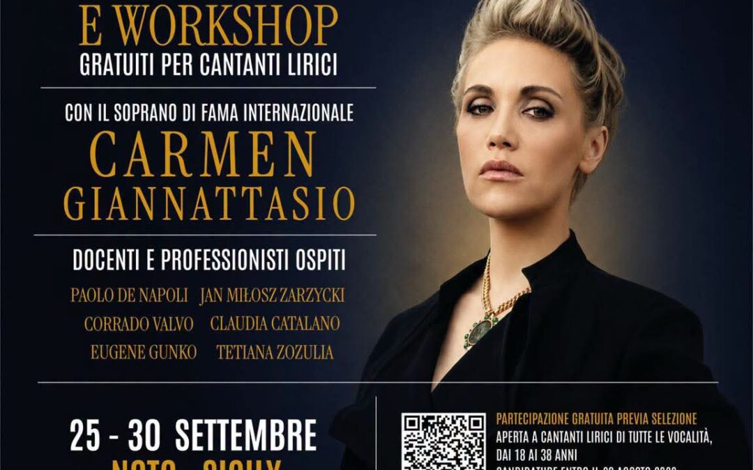 Noto Capitale Internazionale della Lirica. Dal 25 al 30 Settembre “Let’s Sing”