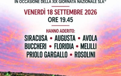 La provincia di Siracusa si illumina di verde per la XIX Giornata Nazionale SLA