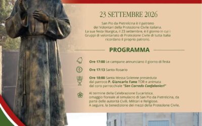 Siracusa: La Parrocchia S. Corrado Confalonieri festeggia San Pio da Pietrelcina, patrono dei volontari di Protezione Civile