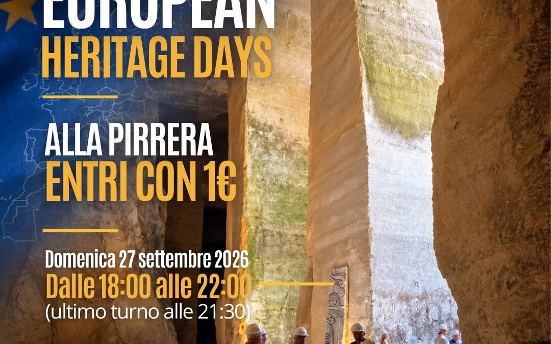European Heritage Days: alla Pirrera di Melilli un’apertura straordinaria a solo 1 euro