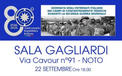 Noto ricorda gli Internati Militari Italiani: incontro e presentazione del libro di Enrico Cuccodoro