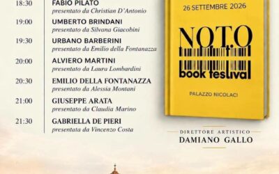 Noto Book Festival 2026: la grande letteratura e la cultura protagoniste a Palazzo Nicolaci