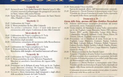 Carlentini si prepara alla festa di Santa Tecla e all’apertura dell’Anno Giubilare Parrocchiale