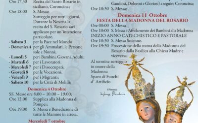 Melilli si prepara ai festeggiamenti in onore della Madonna del Rosario 2026