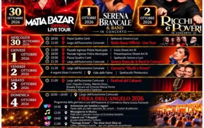Al via da mercoledì il cartellone di eventi a Priolo Gargallo: musica, cabaret e spettacoli fino al 22 ottobre