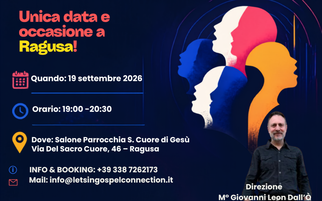 Ragusa, nasce il nuovo Gospel Choir: il 19 settembre la “Gospel Open Night” al Sacro Cuore