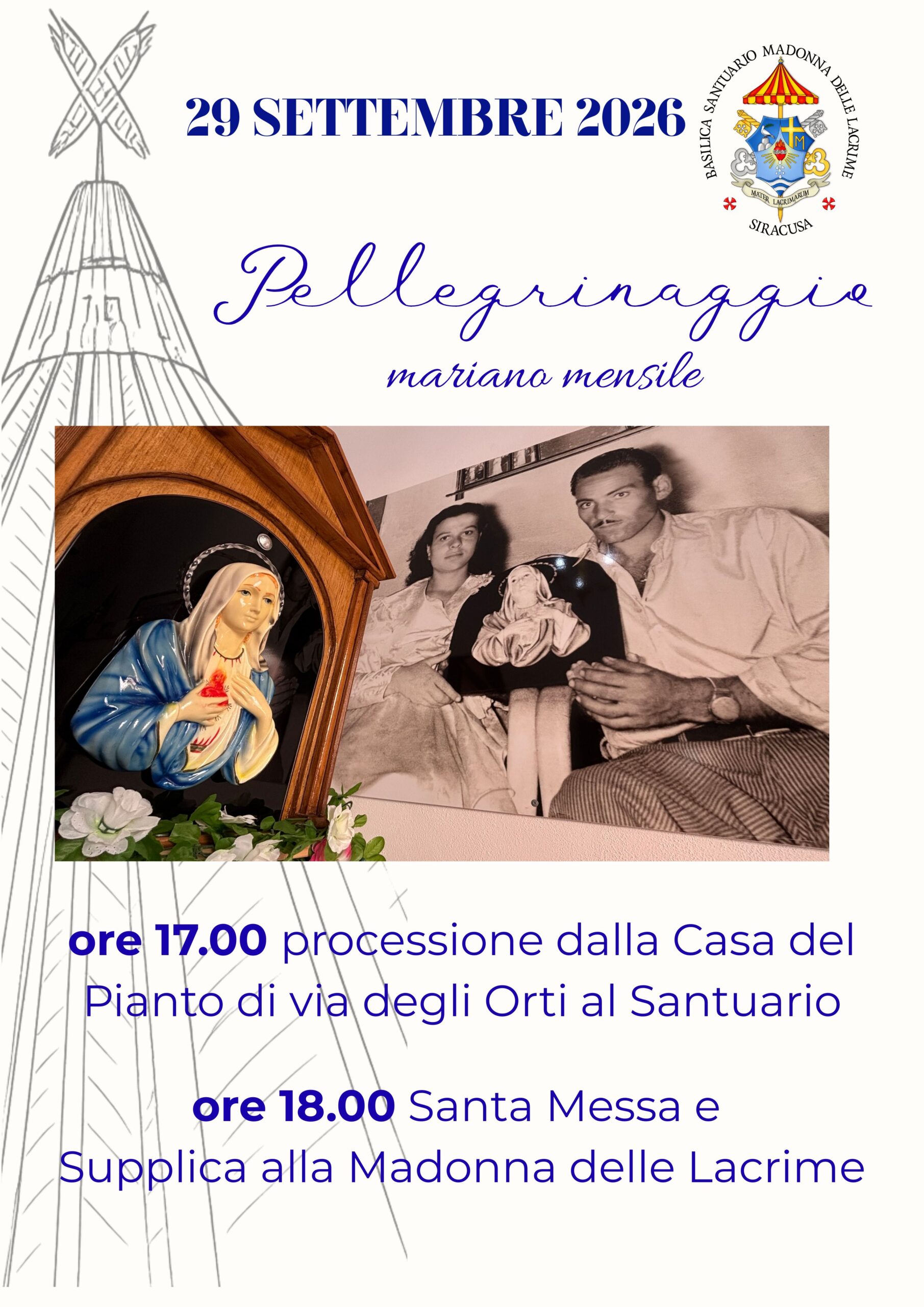 Pellegrinaggio 29 settembre 2026