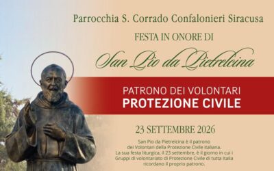 Siracusa festeggia San Pio, patrono della Protezione civile: la città si stringe attorno ai suoi volontari