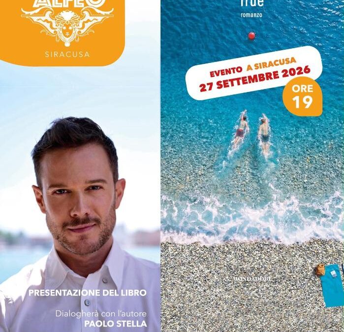 Presentazione di “True” ad Ortigia: Paolo Stella racconta il suo romanzo al Teatro Alfeo