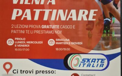 Pattinaggio a Siracusa e Priolo | Al via con 2 lezioni gratuite per bambini e ragazzi