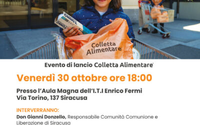 Siracusa | All’I.T.I. Enrico Fermi la presentazione della 30ª Giornata Nazionale della Colletta Alimentare