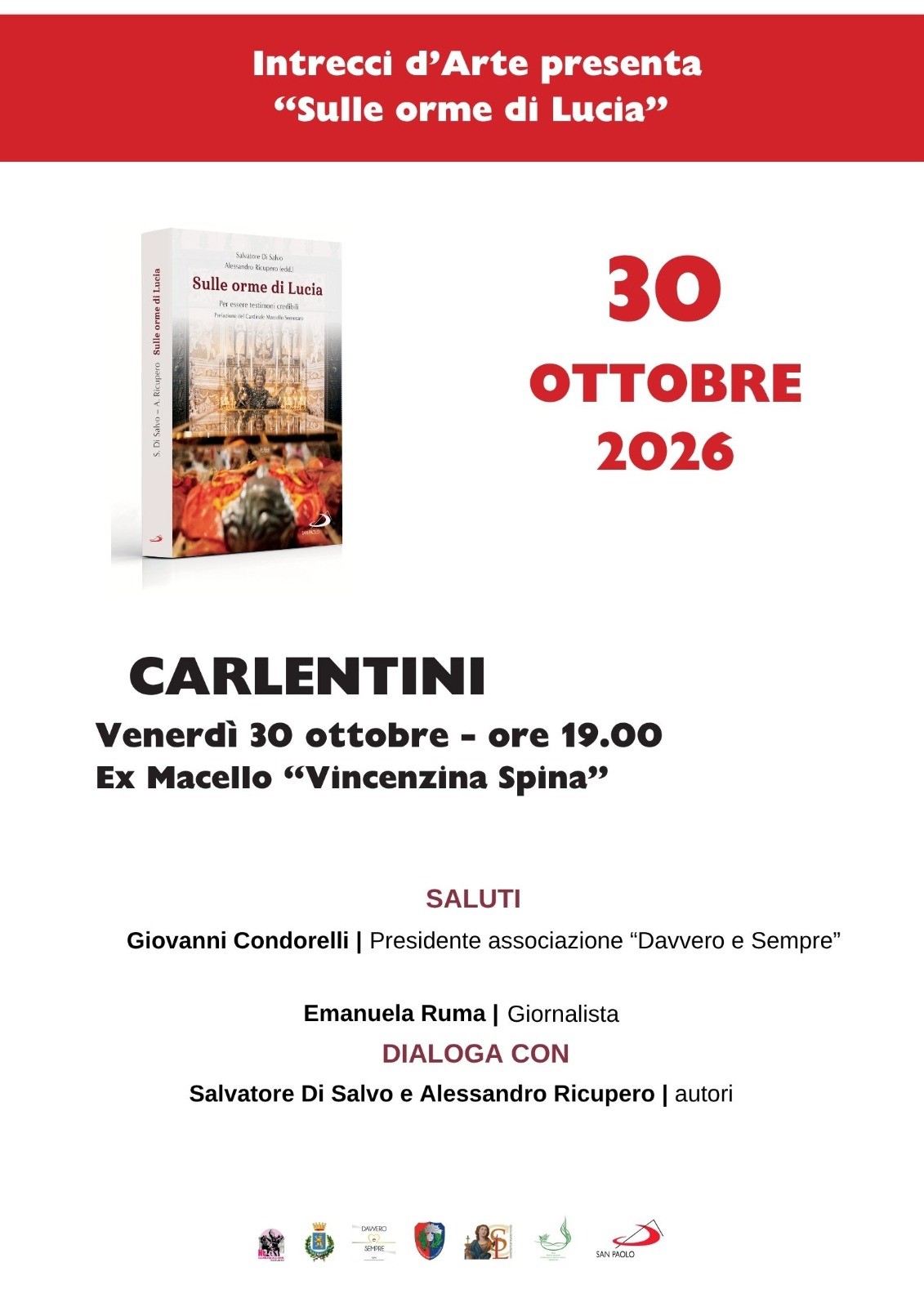 Carlentini 30 ottobre 2026 intrecci d’arte presentazione