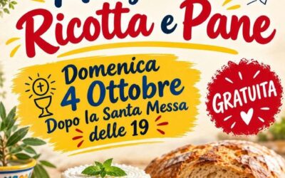 Siracusa | Mangiata di ricotta e pane alla Parrocchia Maria SS Madre della Chiesa