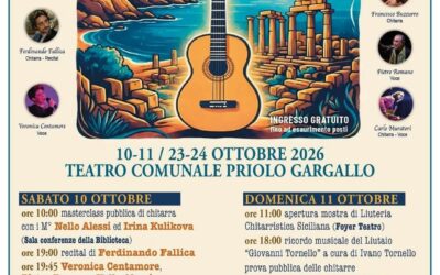 A Priolo Gargallo al via il Thapsos Guitar Festival: due fine settimana dedicati alle sei corde