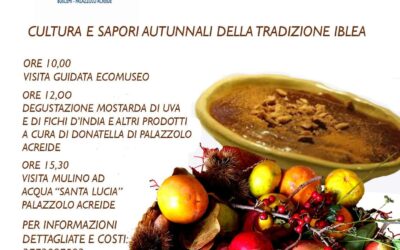 Buscemi, domenica 18 ottobre torna il profumo d’autunno: cultura e sapori iblei all’Ecomuseo