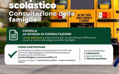 Melilli, al via la consultazione sul trasporto scolastico interno: l’amministrazione ascolta le famiglie