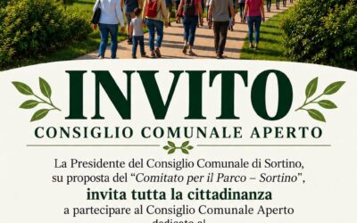 Sortino, un Consiglio Comunale Aperto dedicato al Parco Urbano di Contrada Lago