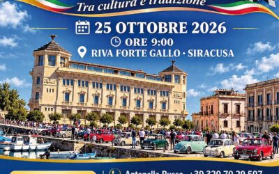 Siracusa, torna il Raduno Auto d’Epoca: il 25 ottobre in Riva Forte Gallo il 2° appuntamento del Fiat 500 Club Sicilia