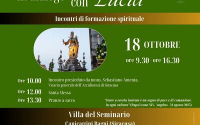 In dialogo con Lucia: il 18 ottobre a Canicattini Bagni una giornata di formazione spirituale