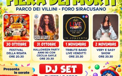 Siracusa, Fiera dei Morti al Parco dei Villini: quattro giorni di festa al Foro Siracusano