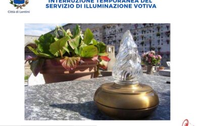 LENTINI – Rubato il contatore al Cimitero, al buio l’illuminazione votiva: è il terzo furto