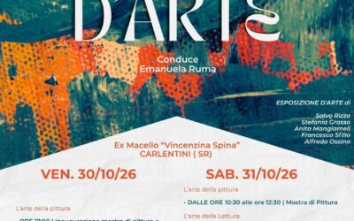 INTRECCI D’ARTE, a Carlentini due giorni di pittura, libri e musica polifonica
