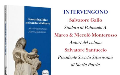 Palazzolo Acreide, domenica la presentazione di “Comunità Iblee nel tardo Medioevo” di Marco e Niccolò Monterosso
