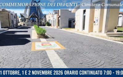 Priolo, Commemorazione dei Defunti: orari, accessi e divieti al cimitero dal 31 ottobre al 2 novembre