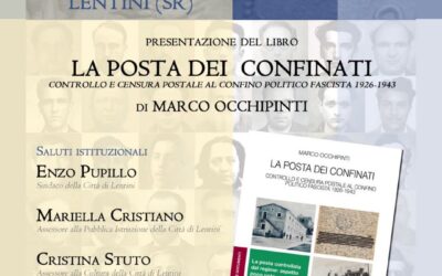 Presentazione del libro “La posta dei confinati” di Marco Occhipinti a Lentini