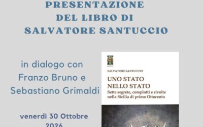 Siracusa, alla Casa del Libro la presentazione di “Uno Stato nello Stato” di Salvatore Santuccio