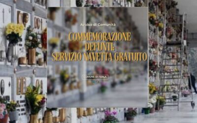 Commemorazione dei Defunti | A Ferla servizio navetta gratuito per il Cimitero