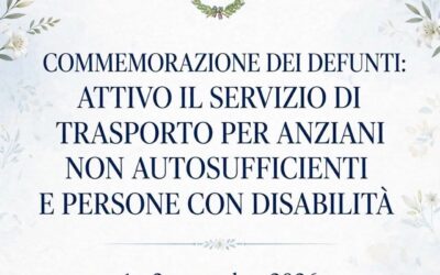 Priolo Gargallo | Servizio di trasporto per anziani e disabili per la Commemorazione dei Defunti
