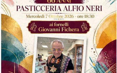 Siracusa, la Pasticceria Alfio Neri compie 66 anni: stasera festa in via Pausania con Giovanni Fichera ai fornelli