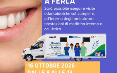 Sanità di prossimità, a Ferla arriva il camper odontoiatrico dell’Asp: visite gratuite dal 16 ottobre